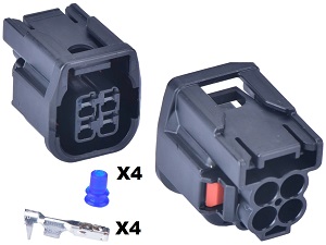 Aprilia lambdasonde zuurstofsensor connector stekker 4-polig Aprilia lambdasonde zuurstofsensor connector stekker 4-polig