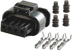 Connector Mercedes BMW R1300GS Mini Cooper MAF Temp Oxygen Sensor HIRSCHMANN 4P - 7549032-02 872-617-541 Connector Mercedes BMW R1300GS Mini Cooper MAF Temp Oxygen Sensor HIRSCHMANN 4P - 7549032-02 872-617-541