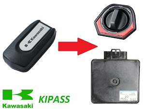 Kawasaki GTR1400 Concours KIPASS FOB inleren als u alle sleutels kwijt bent