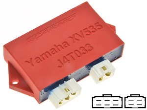 Yamaha XV535 Virago CDI unit ECU ontsteking (J4T033, 3BT-00)