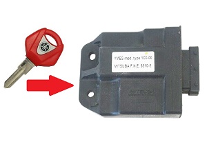 Yamaha X-Max Xmax YP125 YP250 YP125R YP250R 1x sleutel programmeren → motorfiets ECU + startonderbreker ring