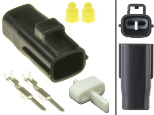 2 pin power connector ZERO motorfiets connector stekker (10-0750401) 2 pin power connector ZERO motorfiets connector stekker (10-0750401)