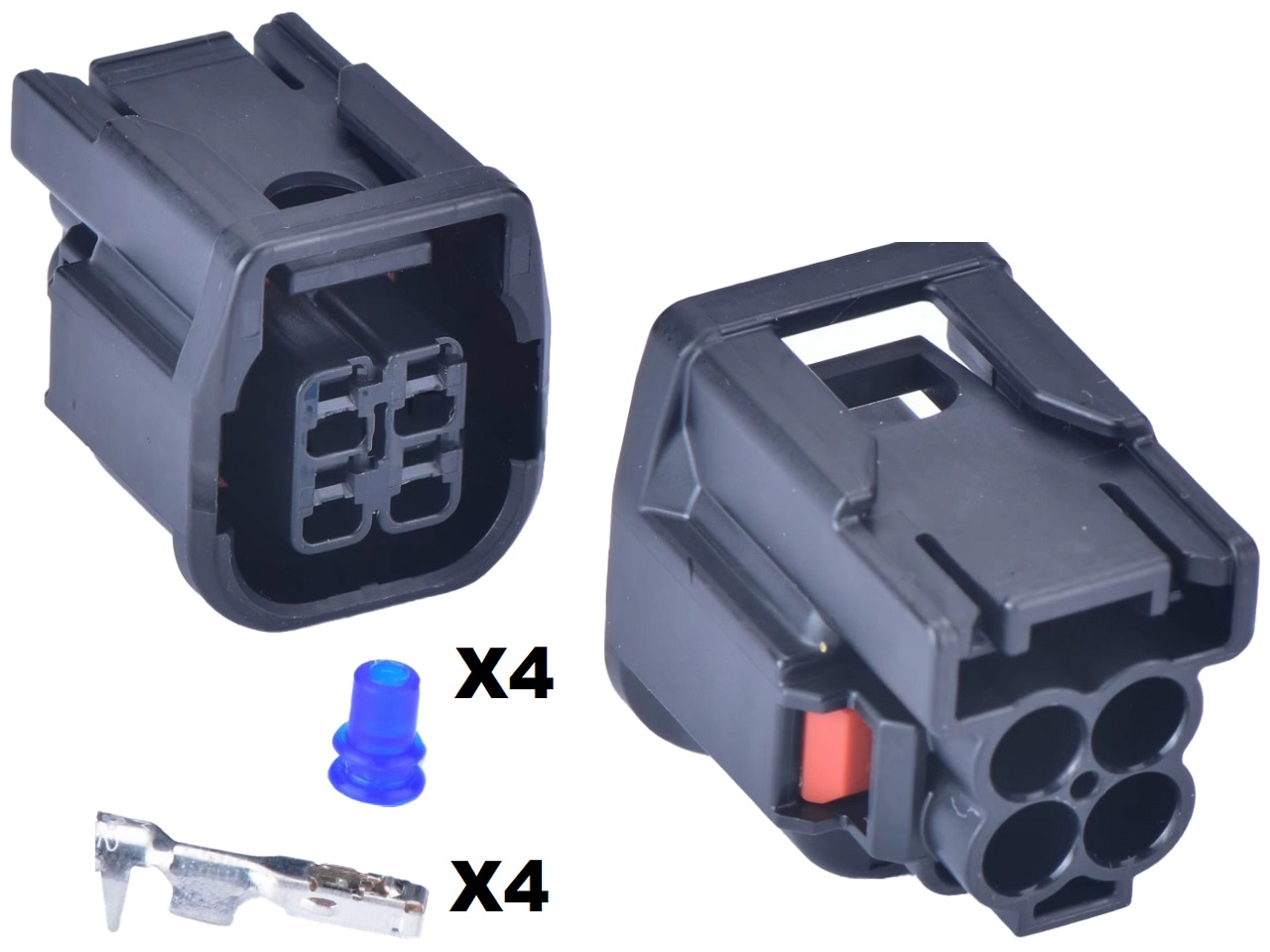 Aprilia lambdasonde zuurstofsensor connector stekker 4-polig - Klik op de afbeelding om het venster te sluiten