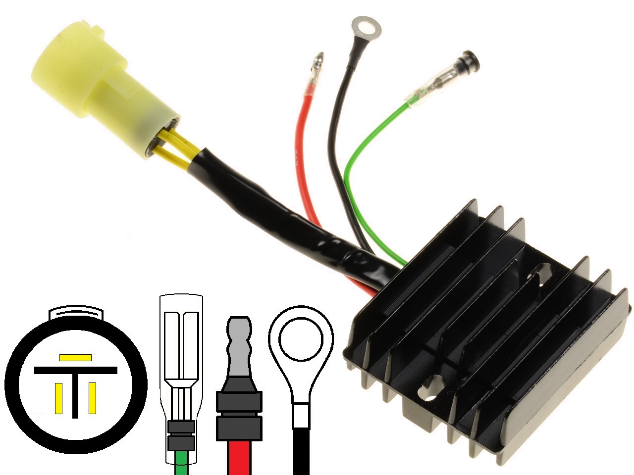 CARR204-Marine-outboard Yamaha Mercury F75 F80 F90 F100 SH758AA MOSFET Spanningsregelaar gelijkrichter - Klik op de afbeelding om het venster te sluiten