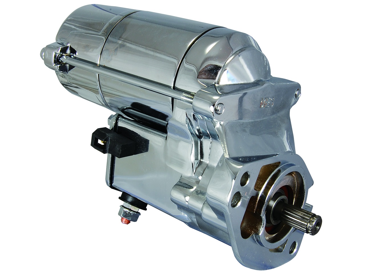 Harley-Davidson Road King Electra Glide Ultra Classic Heritage Softail Street Bob chroom startmotor - Klik op de afbeelding om het venster te sluiten