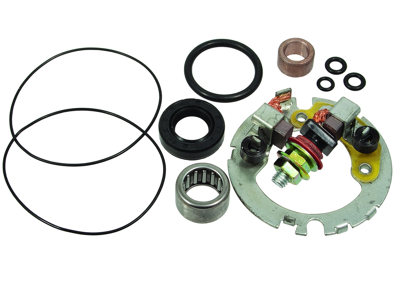 Honda CBR600F Kawasaki KLF Suzuki 650 GSX-R750 VZ800 Yamaha FZ6 R6 startmotor koolborstel set - Klik op de afbeelding om het venster te sluiten