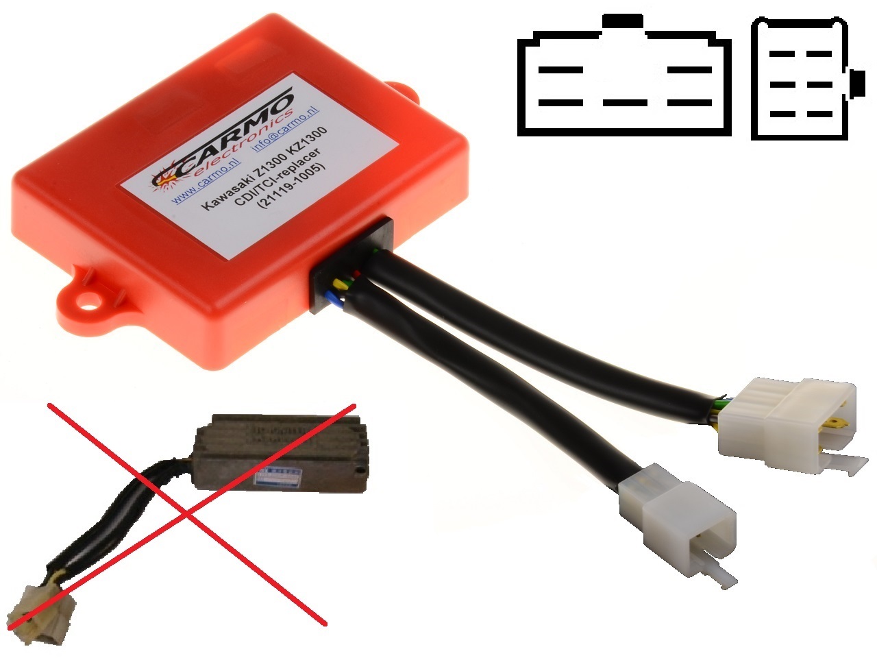 Kawasaki Z1300 KZ1300 IC Igniter 21119-1005 - Klik op de afbeelding om het venster te sluiten